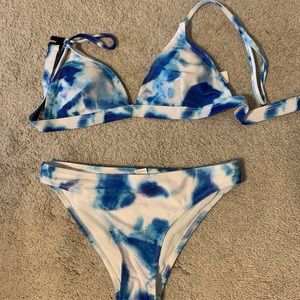 Zaful tie dye swim suit
